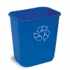 Corbeille poubelle bureau deskside recycling bin waste basket Nova Mobilier KA2818-REC